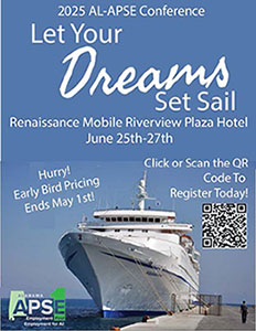 2025 AL-APSE Conference
Let Your Dreams Set Sail 